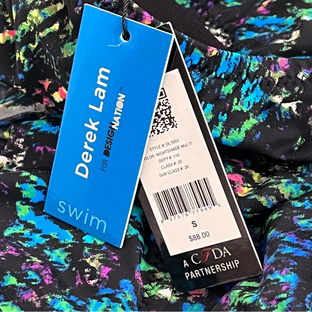Derek Lam for DesigNation Swimsuit Nightshade Multi Monokini Swimwear Size S New - Picture 9 of 12